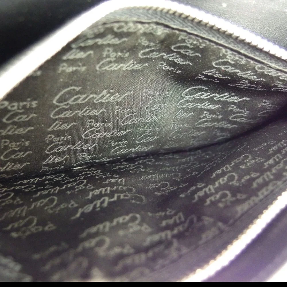 Cartier Pasha Black Leather Long Wallet